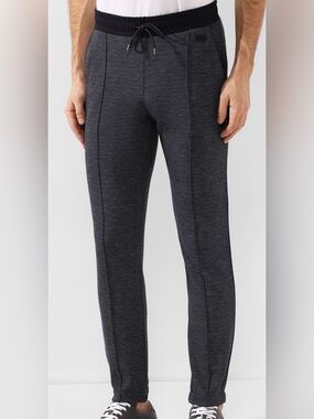 ZEGNA Cotton Piqué Drawstring Joggers Charcoal M